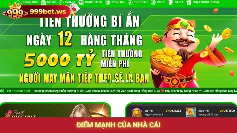 Trang chủ 9 Điểm mạnh của nhà cái